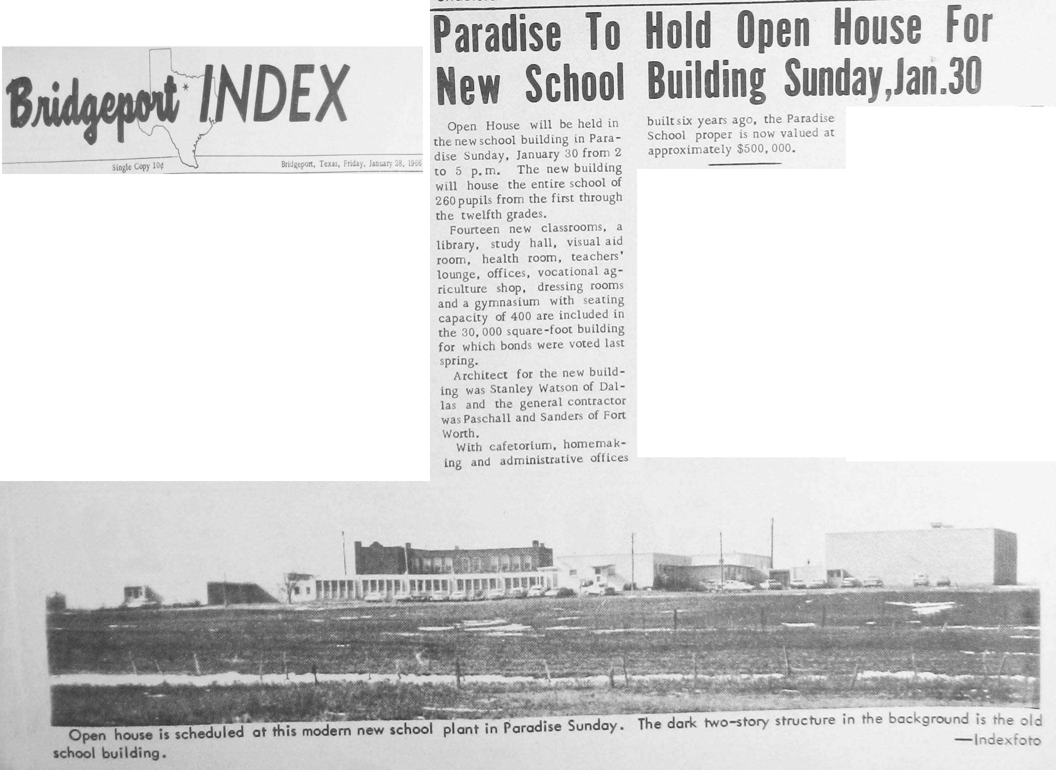History of Paradise School in Wise County Texas